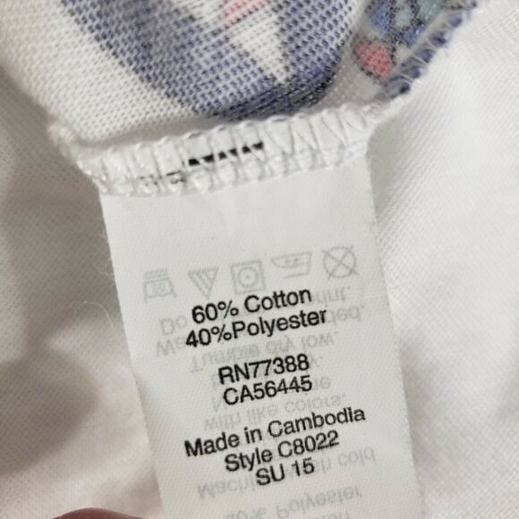 J Crew Womens Large Tile Hem Collector Tee T-shirt In Airy Cotton C8022 S/S - Picture 8 of 9